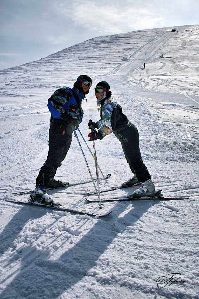день св.Валентина горы пейзаж Карпаты лыжи сноуборд горнолыжный