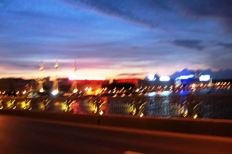 Ночные краски Петроградской стороны Санкт-Петербург ночь мосты дома