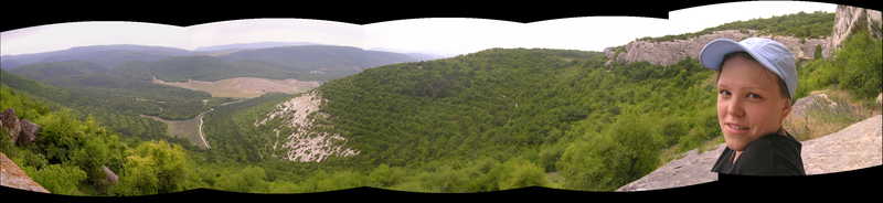 Вид от монастыря Шулдан крым  шулдан  панорама